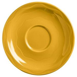 "Libbey 903033201 6 1/4"" Round Cantina Saucer - Glazed, Saffron, Yellow"