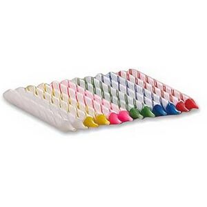 "Hollowick BDAS-144PKS Birthday Candle w/ Spiral Stripe, 2 1/4 x 1/4"", Wax, Assorted Colors"