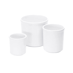 Cal-Mil 1950-16-15 16 oz Melamine Crock, White