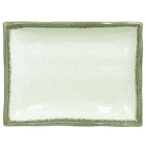 "Thunder Group 2406VT 6 1/4"" Rectangular Melamine Plate, Victoria, Green"