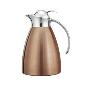 Service Ideas MAR10BSPBRG 1 liter Vacuum Carafe w/ Flip Top Lid & Stainless Liner - Rose Gold, Copper