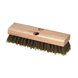 "Carlisle 3619100 10"" Baseboard Scrub Brush - Nylon/Hardwood, Black, Nylon Bristles"