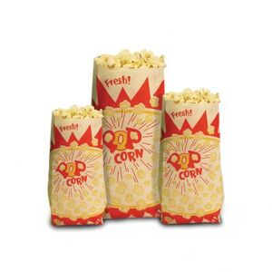 Paragon 1030 1 1/2 oz Popcorn Bags, Red & Yellow Design, Multi-Colored