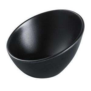 Yanco BP-3105 Black Pearl 5 oz Round Melamine Sheer Bowl, Black