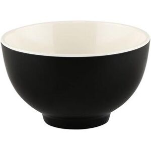 "Elite Global Solutions JW452T-ES 12 oz Round Melamine Bowl, Ebony/Sand, Sand Brown/Ebony Black, 4 1/4"" x 2 5/8"""