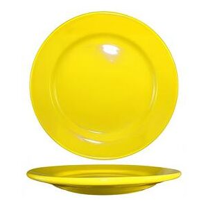 "ITI CA-16-Y 10 1/4"" Round Cancun Plate - Ceramic, Yellow"