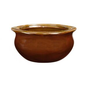 ITI OSC-122-B 12 oz Soup Crock - Ceramic, Caramel, Brown