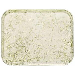 "Cambro 46526 Fiberglass Camtray Cafeteria Tray - 6""L x 4 1/4""W, Galaxy Antique Parchment Gold, Beige"