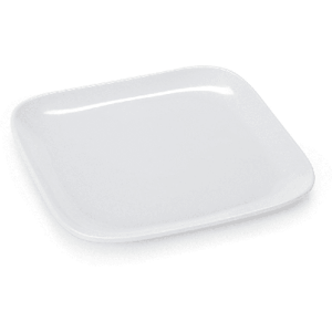 "GET CS-6117-W 7 1/2"" Square Melamine Salad Plate, White"