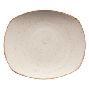 "GET PP1605722024 7 1/2"" Round Artisan Plate - Porcelain, Beige"