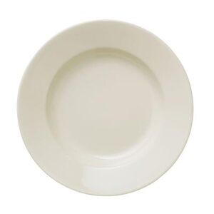 "Libbey 740-901-120 12 1/3"" Round Porcelana Plate - Porcelain, Cream White"