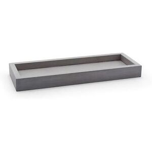 "Front of the House RTR006GYB12 Rectangular Serving Tray - 11 3/4"" x 4 1/4"" x 1 1/4"", Bamboo, Smoke, Gray"