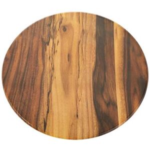 "American Metalcraft AWM171 17 1/4"" Round Serving Board - Melamine, Acacia Wood, Brown"