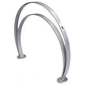 "emu U201 Bolt Down Bike Rack - 35-1/2""W x 4""D x 27-1/2""H, Glossy Silver"