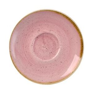 "Churchill SPPSCSS1 6 1/4"" Round Stonecast Saucer for SPPSCB281 - Ceramic, Petal Pink"