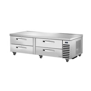 "True TRCB-72-HC~SPEC3 Spec Series 72 3/8"" Chef Base w/ (4) Drawers, 115v, Silver True Refrigeration"