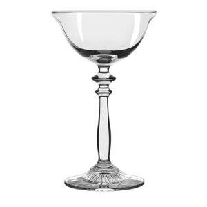 Libbey 501308 1924 4 3/4 oz Coupe Cocktail Glass w/ Embossed Footplate, 12/Case, Clear