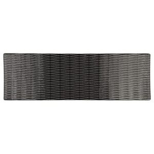 "Elite Global Solutions M20638RC-B Rectangular Melamine Display Tray - 20 7/8"" x 6 3/8"", Black"