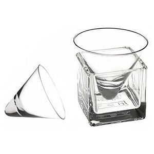 Front of the House ASA013CLG23 4 oz Cone Shaped Sampler Dish - Glass, Clear