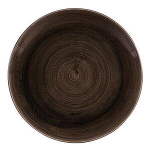 "Churchill PAIBEV111 11 1/4"" Round Patina Plate - Ceramic, Iron Black"