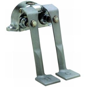 T&S B-0505 Double Pedal Valve, Ledge Mounted, Rough Chrome Plated, 2 1/2 Centers