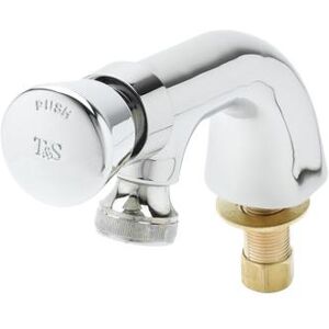 T&S B-0806 Faucet, Self Closing, Rose Spray, Push Button, Heavy Duty