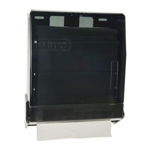 Winco TD-300 Surface Mount Paper Towel Dispenser for M Fold & C Fold - Plastic, Black