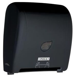 Winco TDAC-8K Wall Mount Touchless Roll Paper Towel Dispenser - Plastic, Black