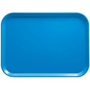 "Cambro 46105 Fiberglass Camtray Cafeteria Tray - 6""L x 4 1/4""W, Horizon Blue"