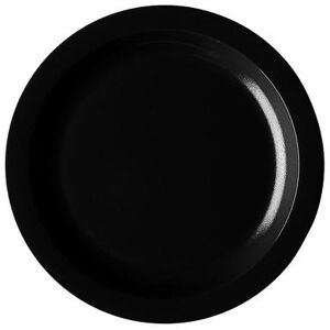 "Cambro 55CWNR110 Camwear 5 1/2"" Round Plastic Plate, Black, Polycarbonate"