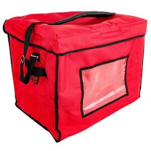 "Cambro GBD211517521 GoBag Stadium Food Delivery Bag - 21"" x 15"" x 17"", Nylon, Cambro Red"