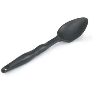 "Vollrath 5284220 13 1/4"" Nylon Solid Spoon - Black"