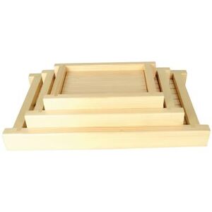 "Thunder Group Y-15 Sushi Serving Tray - 13 1/4"" x 21 1/2"", Shiraki Wood"