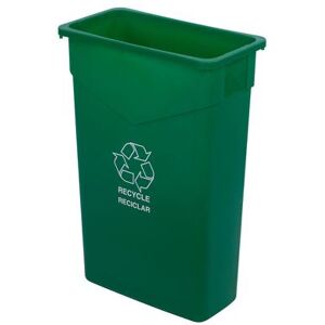 Carlisle 342023REC09 Trimline 23 gal Multiple Materials Recycle Bin - Indoor, 23 Gallon, Green