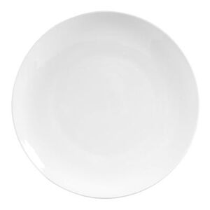 "Libbey 840-440C 11 1/4"" Round Porcelain Plate, Coupe, Bright White, Porcelana"
