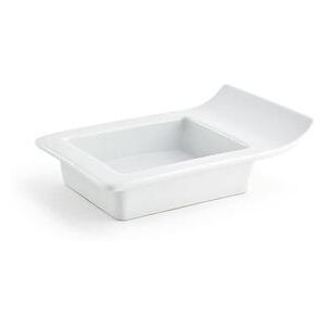 Front of the House DSD039WHP23 4 oz Rectangular Nami Dish - Porcelain, White