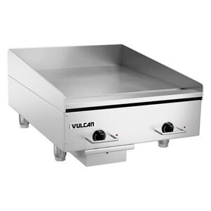 "Vulcan HEG24E 24"" Electric Commercial Griddle w/ Thermostatic Controls - 1/2"" Steel Plate, 240v/1ph, 240 V, 1 ph, Stainless Steel"