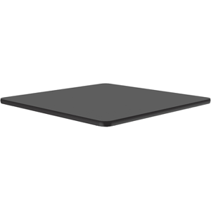 "Correll CT24S-07-09 24"" Square Cafe Breakroom Table Top, 1 1/4"" High Pressure, Black Granite, 1.25 in"