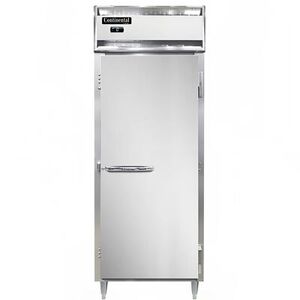 "Continental D1FENSA 28 1/2"" 1 Section Reach In Freezer, (1) Solid Door, 115v, Silver"