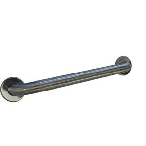 "Bobrick B680699X24 B-6806.99 Series Grab Bar, Peened Gripping Surface, 1 1/2"" Diameter, 24""L, Stainless Steel"