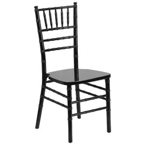 Flash Furniture XS-BLACK-GG Chiavari Chair - Acacia Wood, Black, Ladder Back