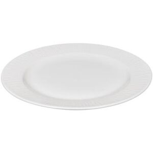 "Churchill WHBALP101 10 1/4"" Round Bamboo Plate - Ceramic, White"