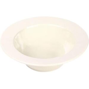 "Elite Global Solutions DB8C-V 18 oz Round Melamine Bowl, Vanilla, Vanilla White, 8"" x 2 1/4"""