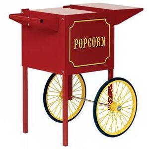 Paragon 3080010 Small Popcorn Cart for 1911 4 Ounce Poppers w/ Storage, Red