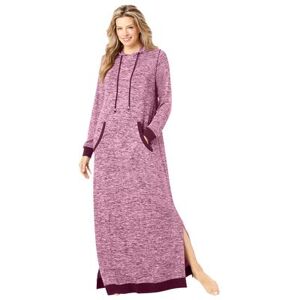 Plus Size Women's Marled Hoodie Sleep Lounger by Dreams & Co. in Midnight Berry Marled (Size 22/24)