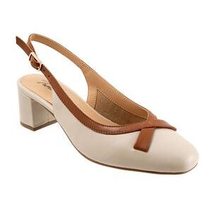 Women's Dalani Sling Back Pump by Trotters in Ivory Tan (Size 11 M)