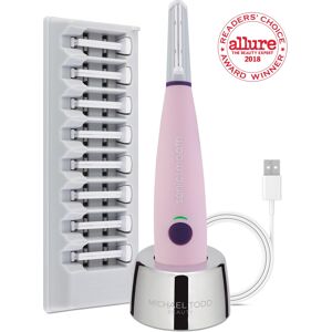 Michael Todd Beauty Sonicsmooth Sonic Dermaplaning 2 In 1 Facial Exfoliation & Peach Fuzz Hair Removal System - Pink