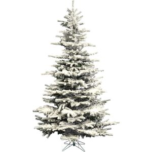 Vickerman 6.5' Flocked Sierra Fir Artificial Christmas Tree Unlit - White