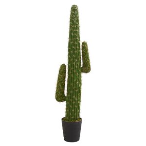 Nearly Natural 4.5' Cactus Artificial Plant - Green