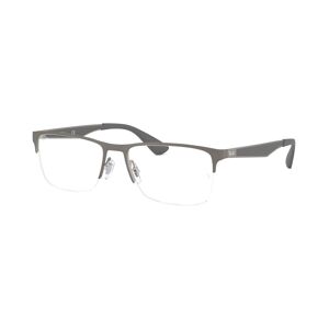 Ray-Ban RX6335 Unisex Rectangle Eyeglasses - Matte Gunm